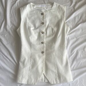 Peppermayo white Button-Up Top